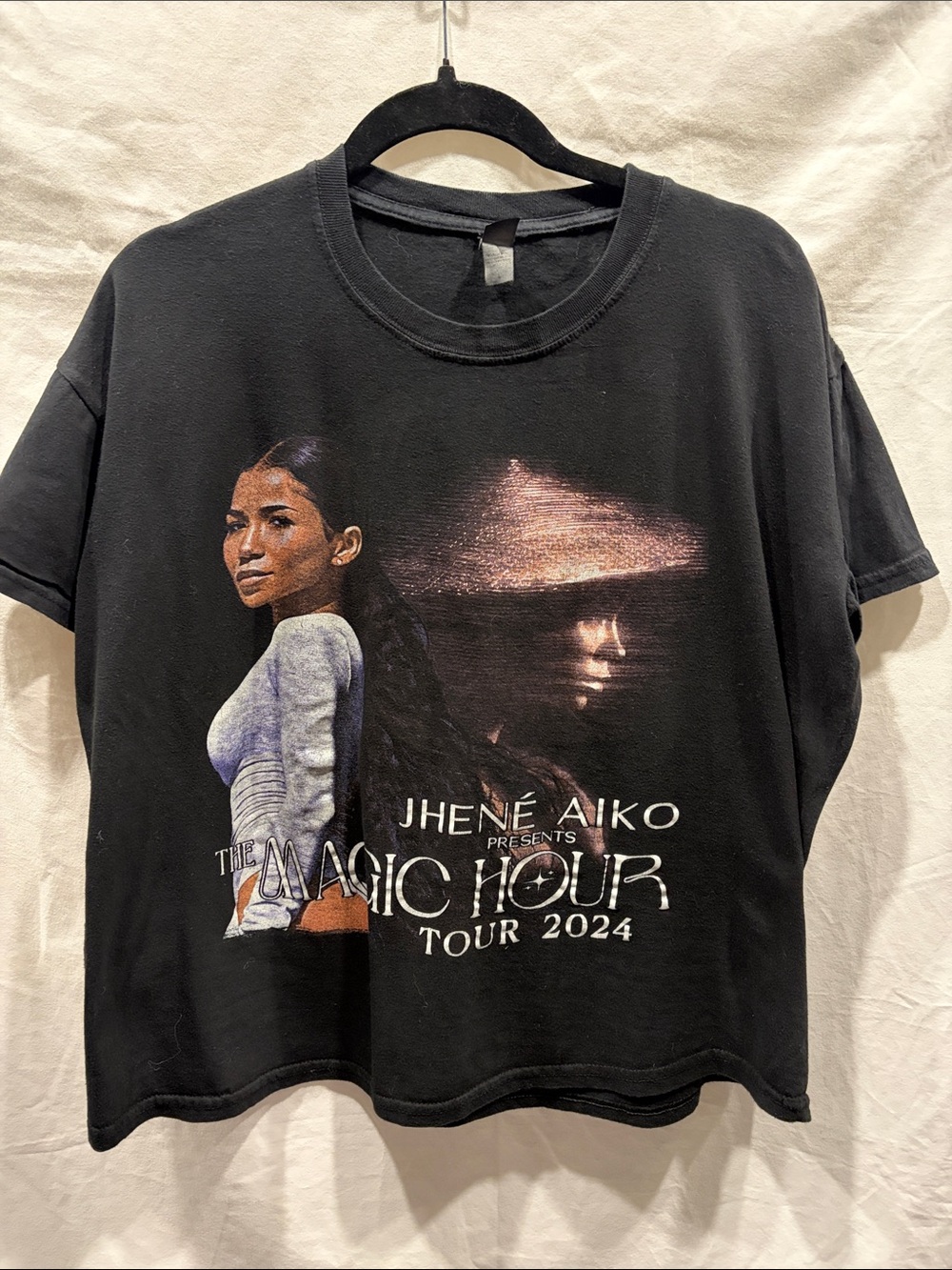 Jhené Aiko "The Magic Hour" Tour 2024 Black Graphic Tee